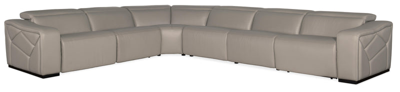 Opal 6 Piece Sectional with 3 Power Recliners & Power Headrest image