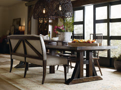Roslyn County Trestle Dining Table w/2 21in leaves image