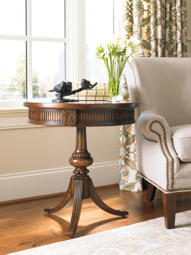 Round Pedestal Accent Table image