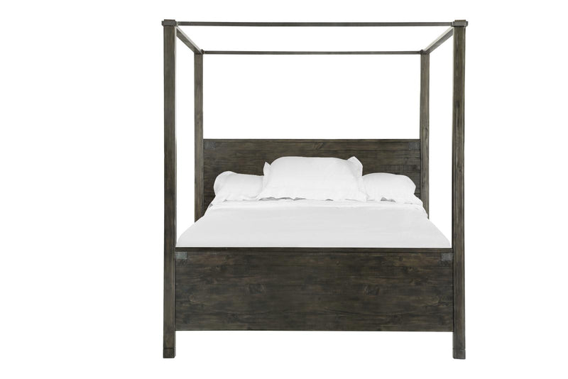Magnussen Abington Queen Poster Bed in Weathered Charcoal image