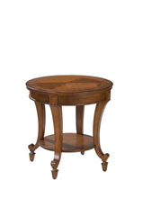 Magnussen Furniture Aidan Round End Table in Cinnamon image