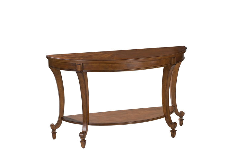 Magnussen Furniture Aidan Wood Demi Sofa Table in Cinnamon image