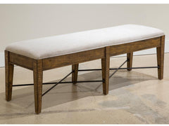 Magnussen Furniture Bay Creek Bench with Upholstered Seat in Toasted Nutmeg image
