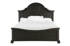 Magnussen Furniture Bellamy California King Shaped Panel Bed in Peppercorn image