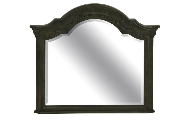Magnussen Furniture Bellamy Shaped Mirror in Peppercorn image