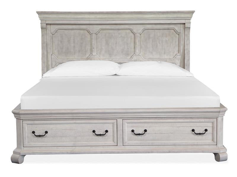 Magnussen Furniture Bronwyn California King Panel Storage Bed in Alabaster image