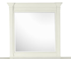 Magnussen Furniture Brookfield Square Mirror in Cotton White image