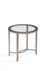 Magnussen Furniture Copia Oval End Table in Antiqued Silver image