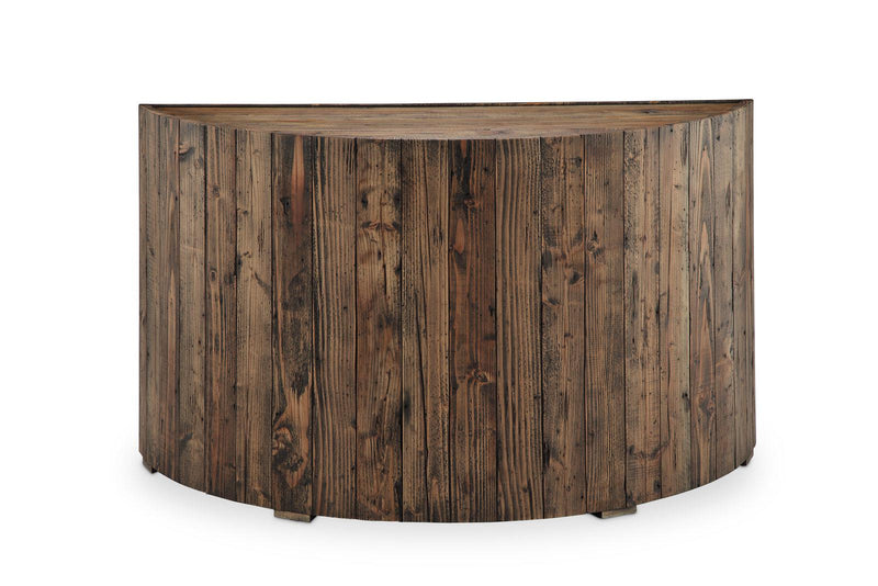 Magnussen Furniture Dakota Demilune Sofa Table in Rustic Pine image