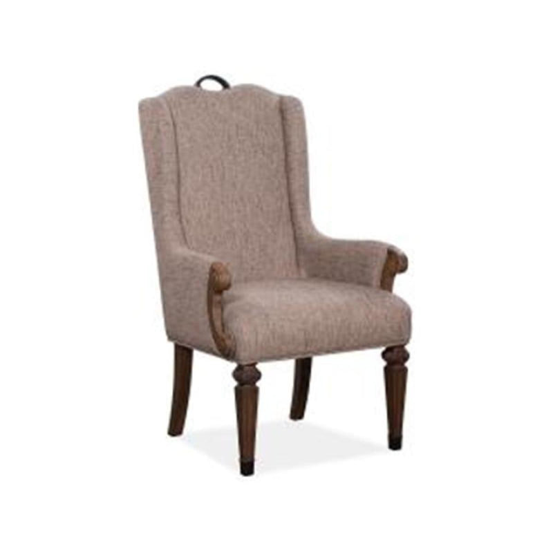 Magnussen Furniture Durango Upholstered Host Arm Chair in Willadeene Brown image