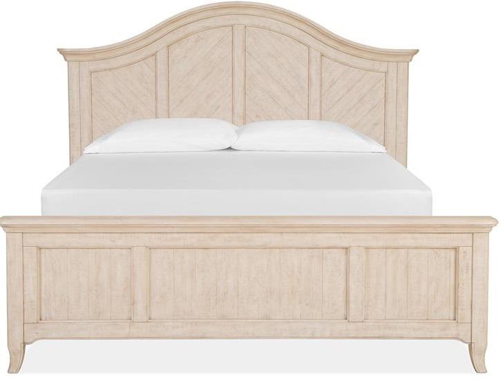 Magnussen Furniture Harlow Cal King Panel Bed in Weathered Bisque image