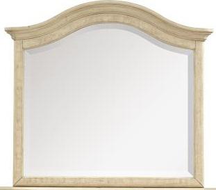 Magnussen Furniture Harlow Shaped Mirror in Weathered Bisque image