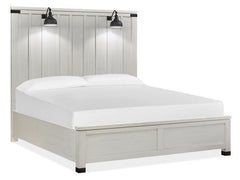 Magnussen Furniture Harper Springs California King Panel Bed in Silo White image