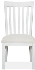 Magnussen Furniture Harper Springs Dining Side Chair with Upholstered Seat in Silo White (Set of 2) image