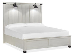 Magnussen Furniture Harper Springs Queen Panel Bed in Silo White image