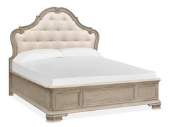 Magnussen Furniture Jocelyn California King Upholstered Shaped Bed in Weathered Taupe image