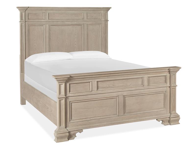 Magnussen Furniture Jocelyn Queen Panel Bed in Weathered Taupe image