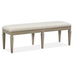 Magnussen Furniture Lancaster Bench with Upholstered Seat in Dovetail Grey image