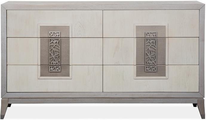 Magnussen Furniture Lenox 6 Drawer Dresser in Acadia White image