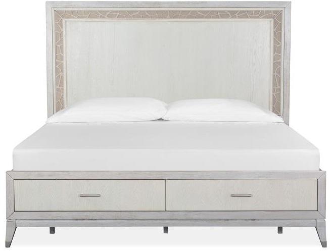 Magnussen Furniture Lenox King Storage Bed in Acadia White image