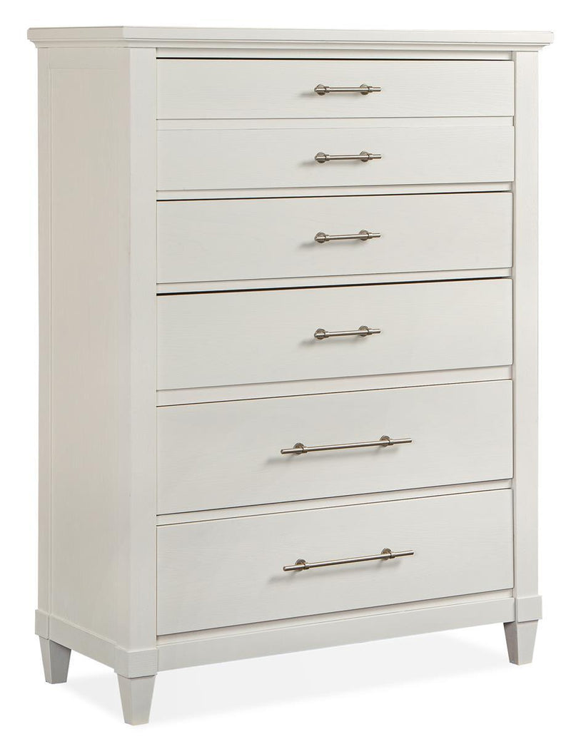 Magnussen Furniture Lola Bay 5 Drawer Chest in Seagull White image