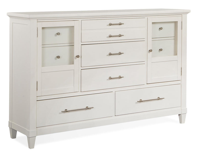 Magnussen Furniture Lola Bay 5 Drawer Dresser in Seagull White image