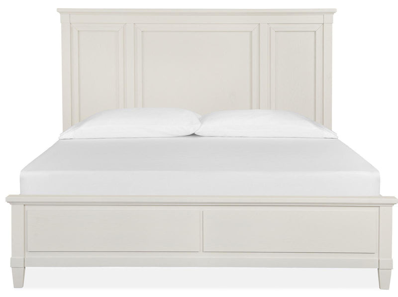 Magnussen Furniture Lola Bay King Panel Bed in Seagull White image