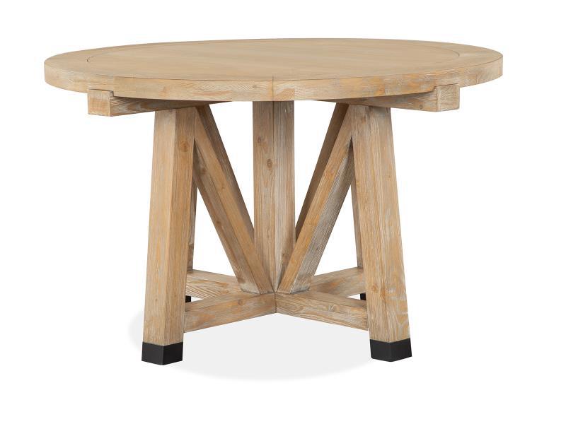 Magnussen Furniture Madison Heights 48" Round Dining Table in Weathered Fawn image