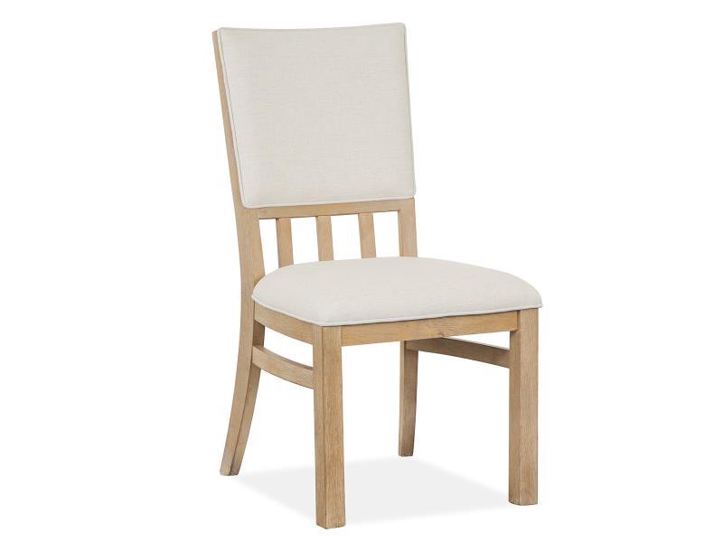 Magnussen Furniture Madison Heights Dining Side Chair with Upholstered Seat and Back (Set of 2) in Weathered Fawn image