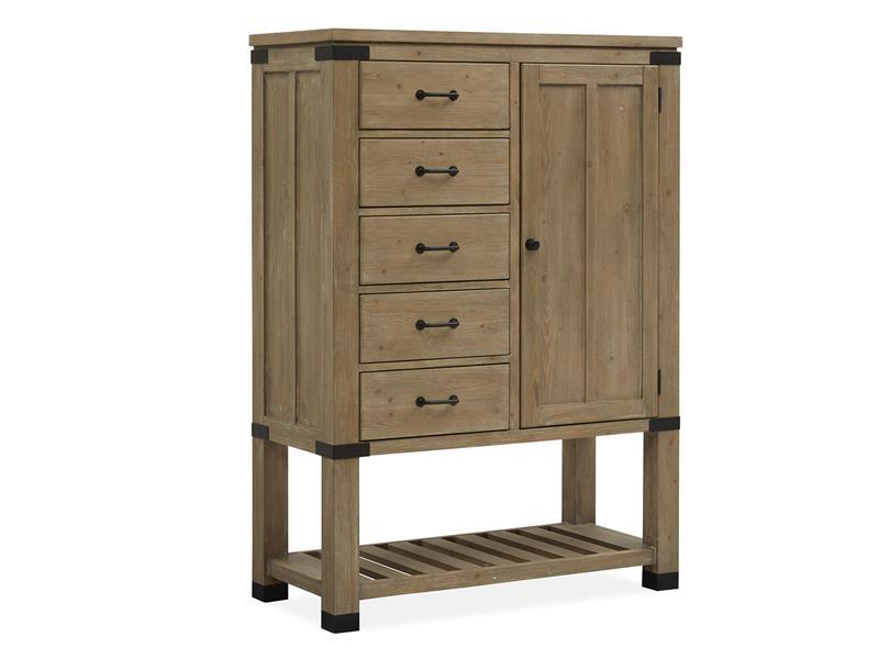 Magnussen Furniture Madison Heights Door Chest in Weathered Fawn image