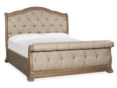 Magnussen Furniture Marisol California King Sleigh Upholstered Bed in Fawn/Graphite image