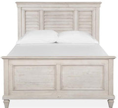 Magnussen Furniture Newport Queen Shutter Panel Bed in Alabaster image