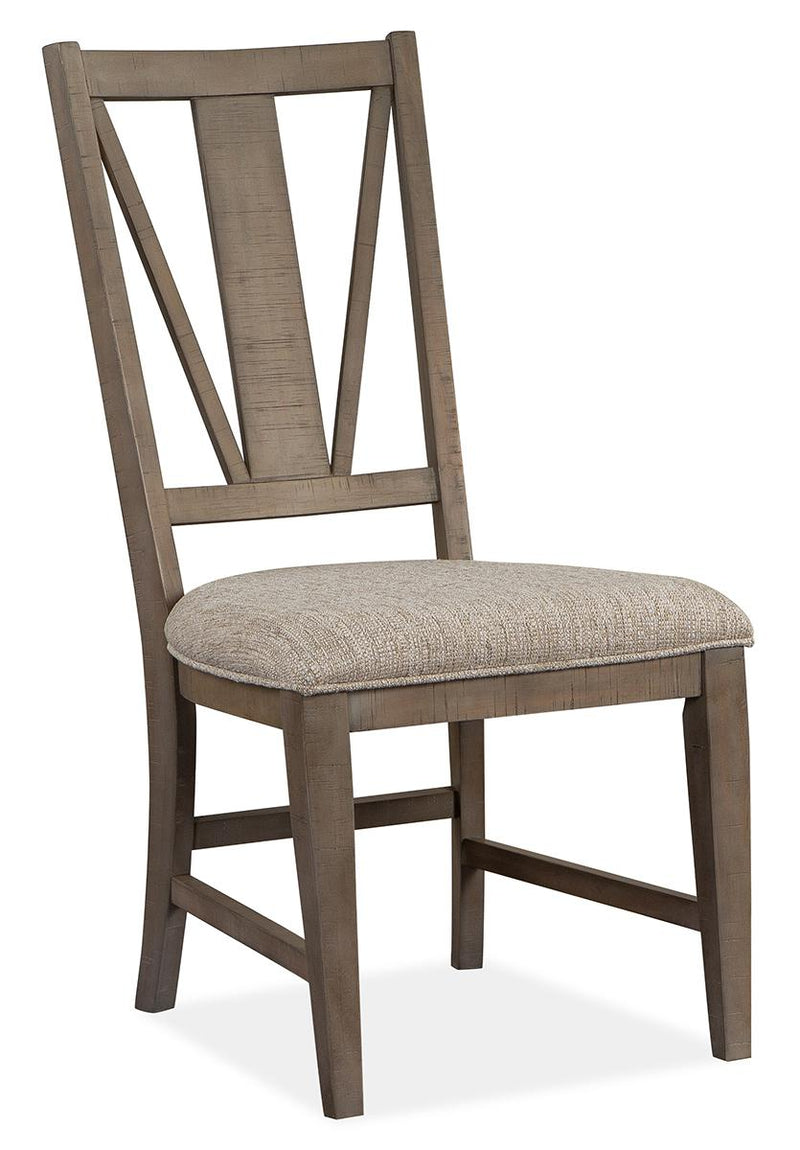 Magnussen Furniture Paxton Place Dining Side Chair w/ Upholstered Seat in Dovetail Grey (Set of 2) image