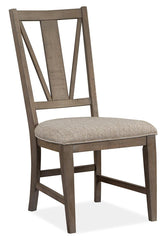 Magnussen Furniture Paxton Place Dining Side Chair w/ Upholstered Seat in Dovetail Grey (Set of 2) image