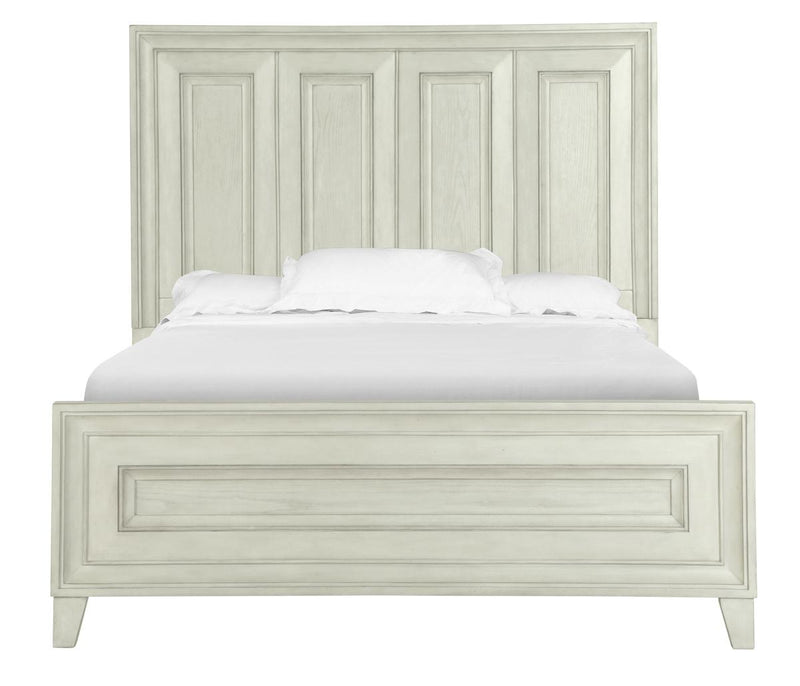 Magnussen Furniture Raelynn King Panel Bed in Weathered White image