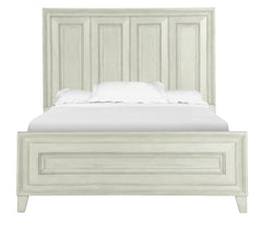 Magnussen Furniture Raelynn Queen Panel Bed in Weathered White image