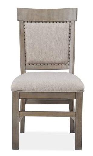 Magnussen Furniture Tinley Park Side Chair w/Upholstered Seat & Back in Dove Tail Grey (Set of 2) image