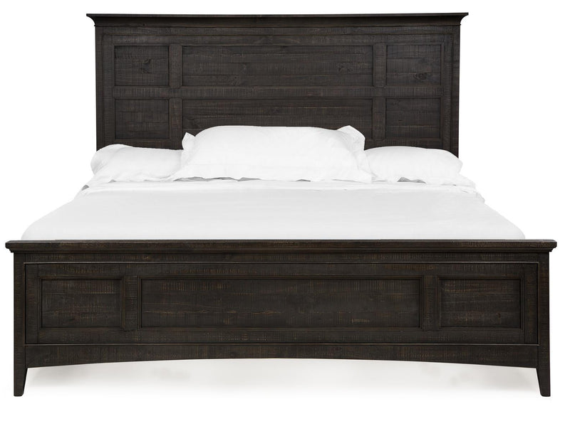 Magnussen Furniture Westley Falls California King Panel Bed with Regular Rails in Graphite image