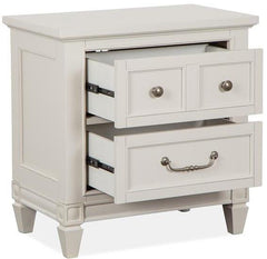 Magnussen Furniture Willowbrook 2 Drawer Nightstand in Egg Shell White image