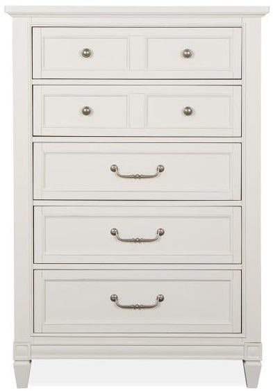 Magnussen Furniture Willowbrook 5 Drawer Chest in Egg Shell White image
