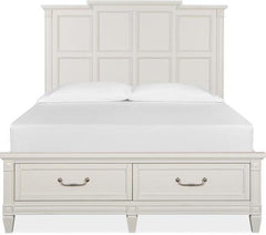 Magnussen Furniture Willowbrook Queen Storage Bed in Egg Shell White image