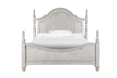 Magnussen Furniture Windsor Lane California King Poster Bed in Weathered White image