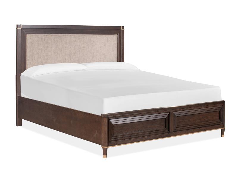 Magnussen Furniture Zephyr King Upholstered Panel Bed in Sable image