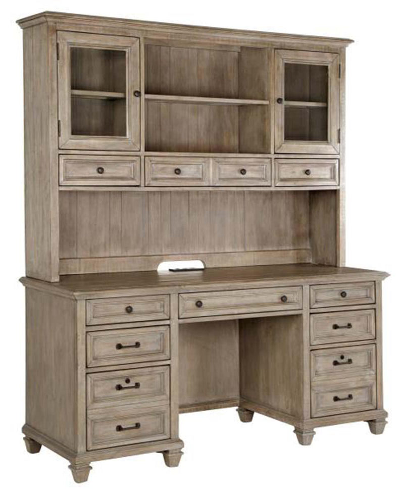 Magnussen Lancaster Credenza with Hutch in Dove Tail Grey image