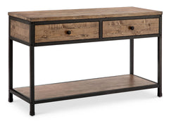 Magnussen Maguire Rectangular Sofa Table in Black and Weathered Barley image
