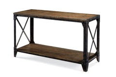 Magnussen Pinebrook Rectangular Sofa Table in Distressed Natural Pine image
