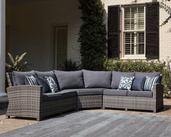 Salem Beach Signature Design by Ashley 3-Piece Outdoor Sectional image