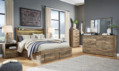 Rusthaven Signature Design 5-Piece Bedroom Set with 6 Storage Drawers image