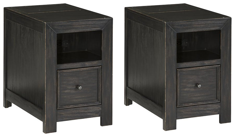 Gavelston Signature Design Chairside 2-Piece End Table Set image