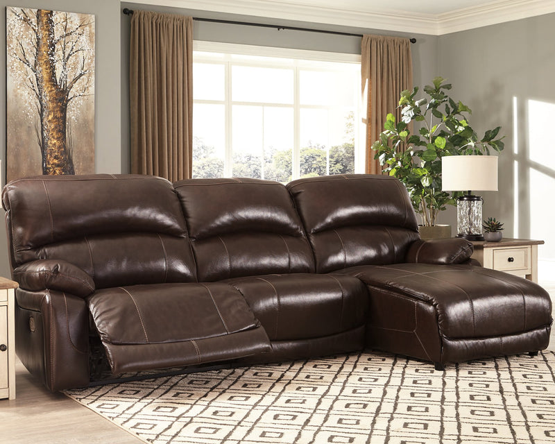 Hallstrung Signature Design by Ashley 3-Piece Power Reclining Sectional image